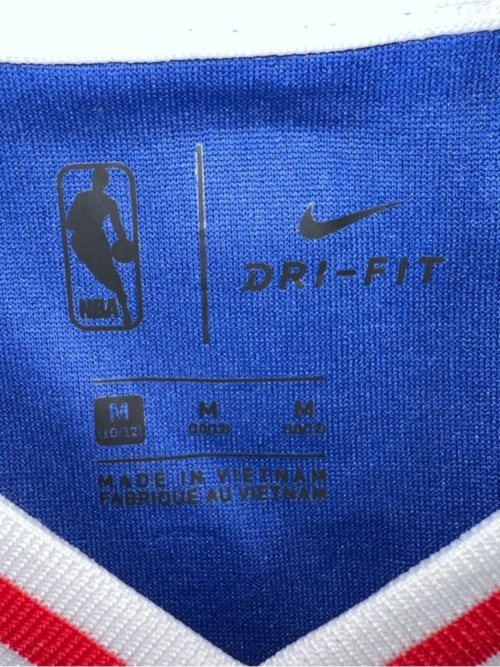 Nike Philadelphia 76ers #25 Basketball Jersey Blue with Red & White Trim Medium - Picture 13 of 14